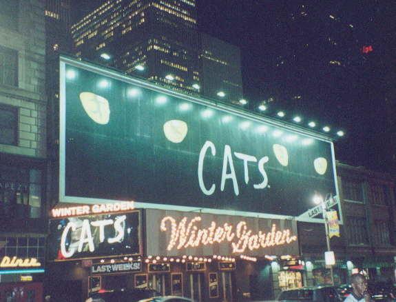 The Winter Garden Theatre as it will be remembered by CATS fans everywhere.