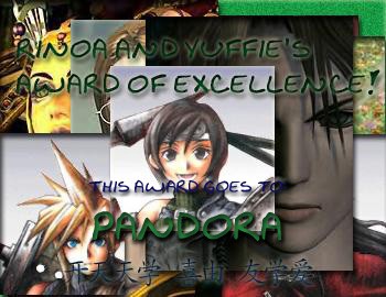 Rinoa and Yuffie's Award of Excellence