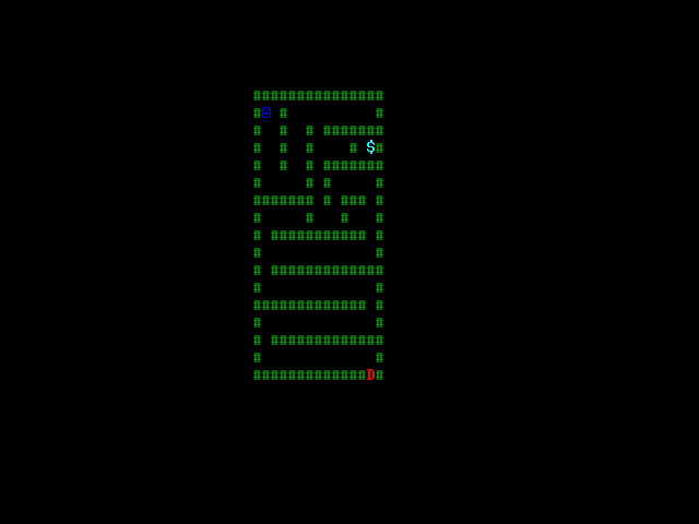 A simple ASCII demo maze game