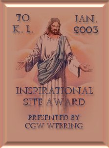 Inspirational Site Award from the CGW Webring