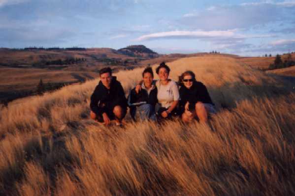 I love this picture!  We were driving along the highway one day, and decided to climb up one of the hills