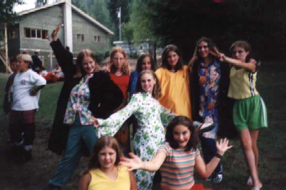 We dressed up like Mimi for theme night