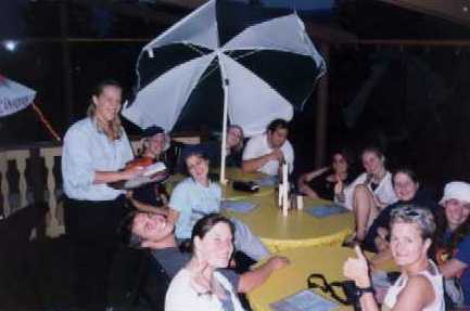 We were the only ones in the 'family' section of the pub restaurant!