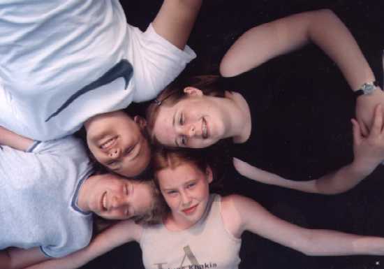 us on the trampoline at Qwanoes