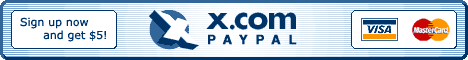 I accept payment through X.com's PayPal!