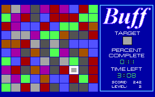 Buff v1.0 requires 386 or better, DOS 3.3 or higher, VGA or SVGA; Recommended: SB, Adlib or similar