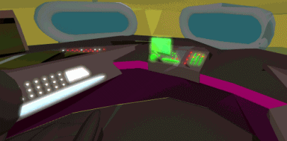 Aquatank yellow submarine cockpit