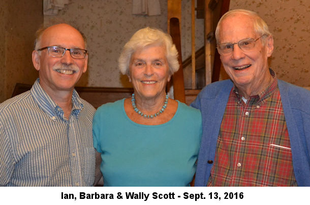 Ian, Barbara
& Wally Scott 2016
