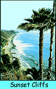 Sunset Cliffs, near Mission Beach, Best of San Diego vacation retnals 