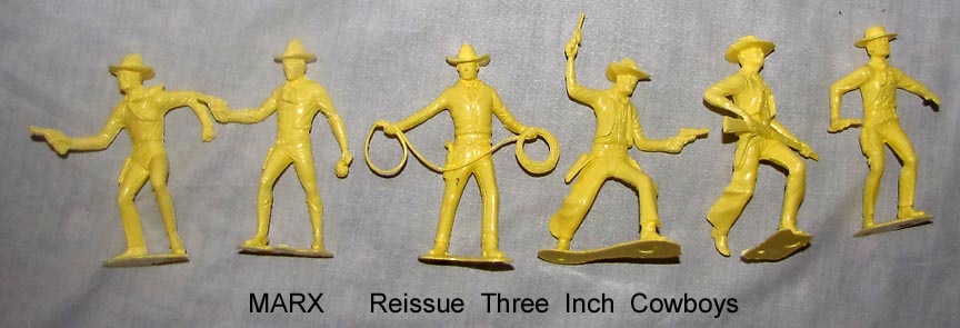Marx reissue Miners trappers & cowboys in gray 32 figures toy soldiers 
