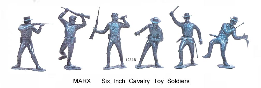 Vintage 1964 Marx Cowboy & Indians 6” Figures Lot Of 3 Chief Rifleman Gunslinger 