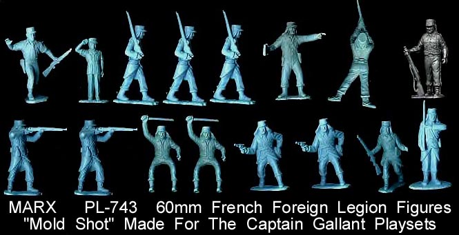 Marx Remade Captain Gallant French Foreign Legion Toy Soldiers Tan Set 