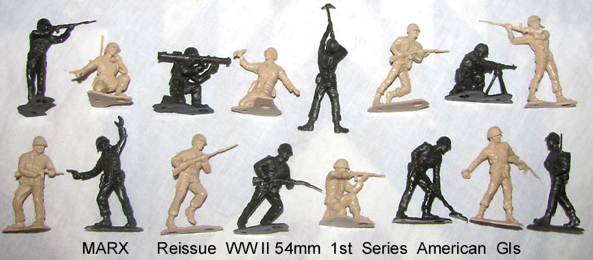 MarineS RARE US MILITARY WWII!! MARX TOYS Molded Plastic Soldiers 6 Inch