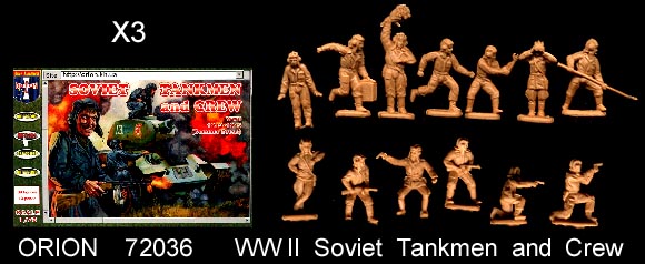 Orion Models 1/72 MOUNTED BASMACHI Russian Civil War Figure Set 