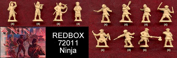 48 Figures, 12 Poses Red Box 1/72 72014 Korean Heavy Infantry 16-17 Century 