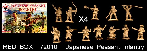 Toy Models Kits Red Box Models 1 72 Japanese Ashigaru Spearmen Figure Set Military Models Kits