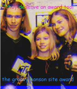 You could win an award too at Hanson 3 Groovy Dudes!