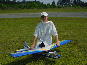 Ryan DeYoung with his plane