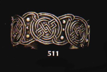 A Celtic knotwork bracelet in fine English pewter