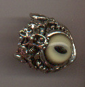 The cyclopean eye. A ring for the truely visionary amongst you. Axel's eye protector rings are hand-cast. The result is a depth and clarity that grabs the attention and holds the interest.