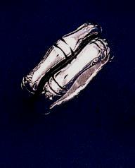 The Human Bones silver ring