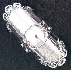 A sterling silver armor ring, code SS-7071