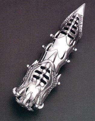 A sterling silver armour ring, code SS-7080