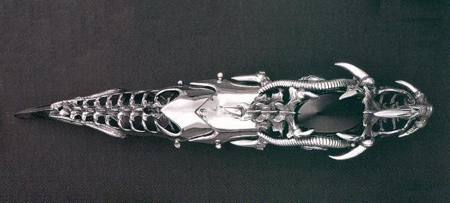 A sterling silver armor ring, code SS-8073