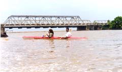 Kayaking with Radhica Sookraj of GUARDIAN NEWSPAPERS