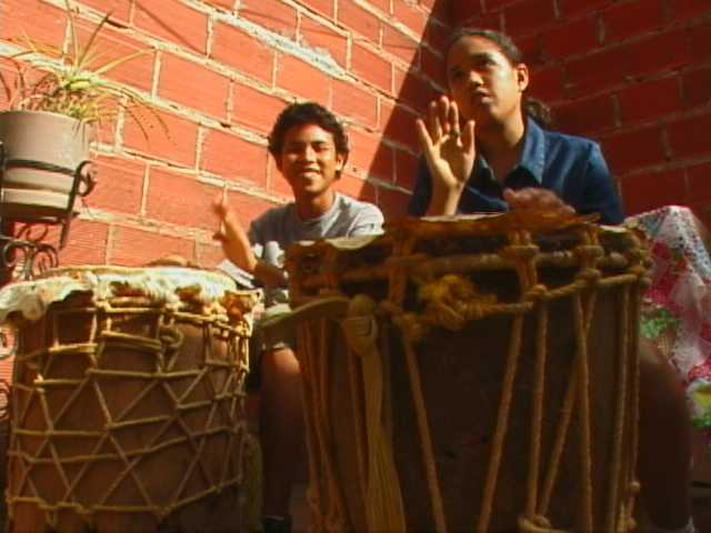 Dominic and Suelin drum