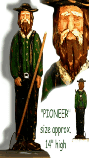 Pioneer hand carved piece