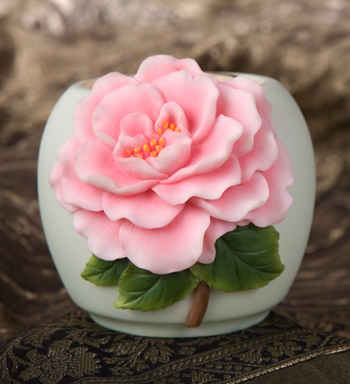 Camellia Votive Candle Holder