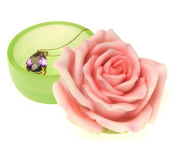 
Pink Rose Keepsake Box
