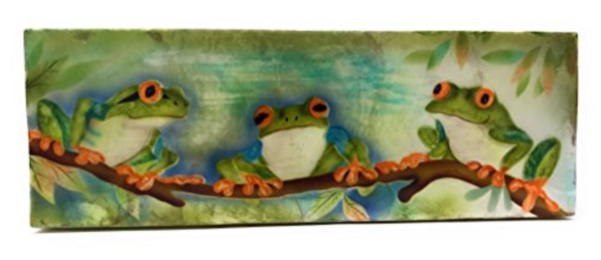 
Tree Frogs Capiz Shell Keepsake Box