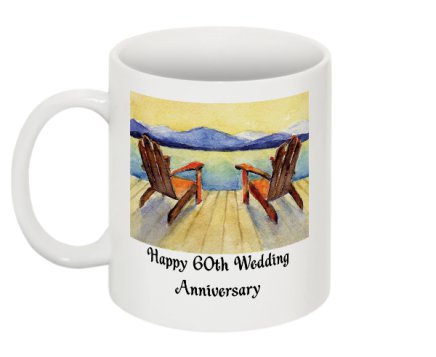 60th Anniversary Adirondack Chair Coffee Mug