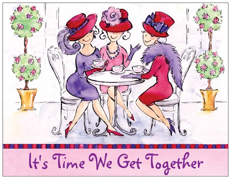 Red Hat Ladies Party Invitation