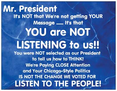 You're Not Listening Postcard Front