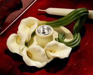 Calla Lily Chamberstick