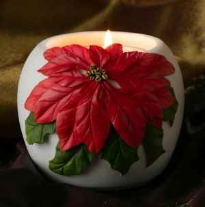 Poinsettia Votive