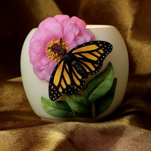 Zinnia Butterfly Votive