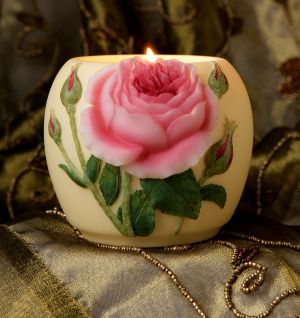English Rose Votive