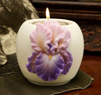 Purple Bearded Iris Votive