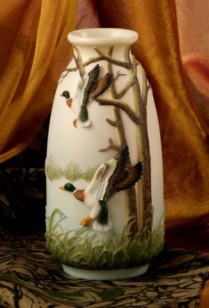 Mallard Ducks Vase