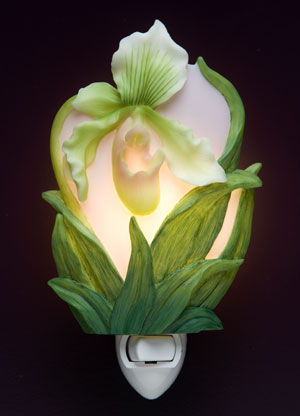 Lady Slipper Orchid Night Light