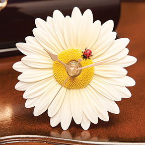 Ladybug Daisy Clock