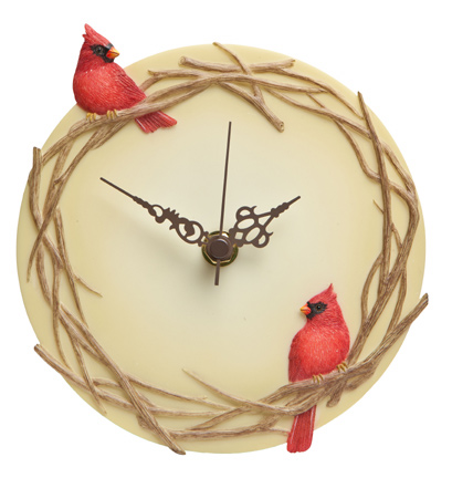 Red Cardinals Clock