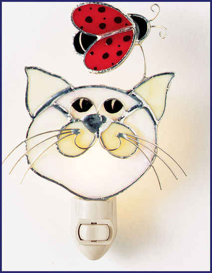 Cat and Ladybug Night Light