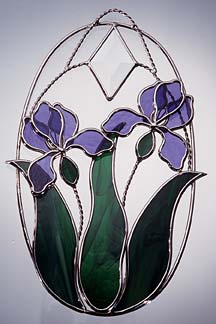Dutch Iris Oval Ring