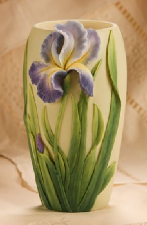 Single Bearded Iris Table Vase