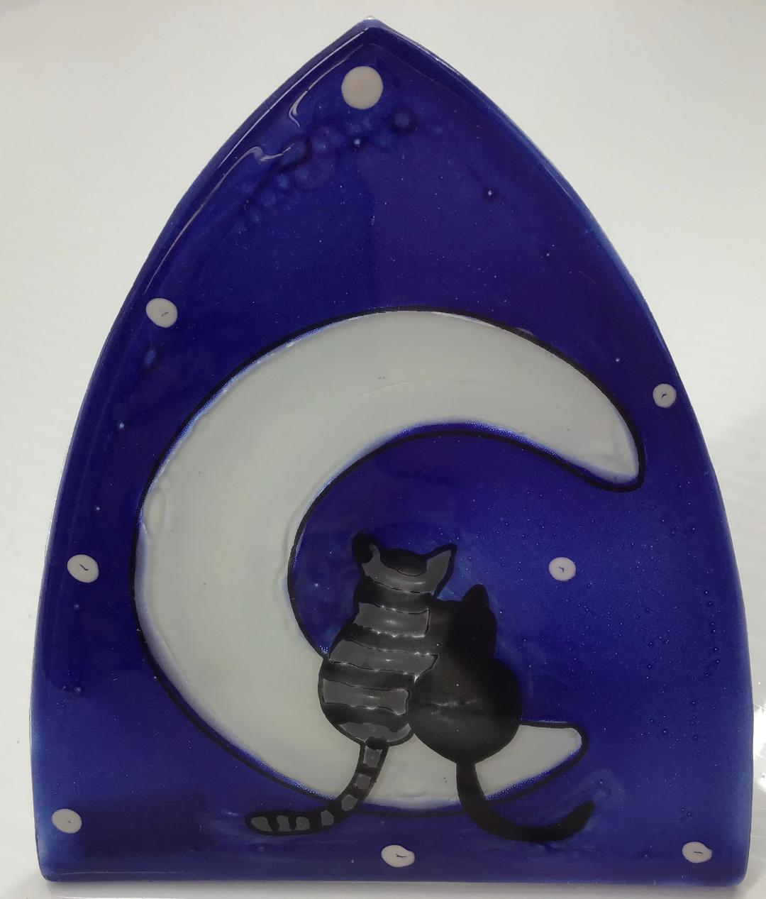 Cats on Moon Night Light